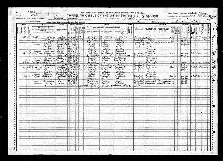Highland 1910 U.S. Census page 4