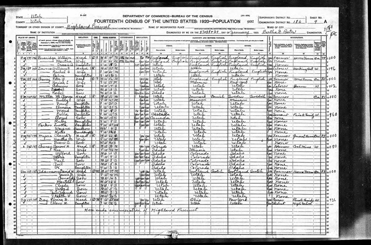 Highland 1920 U.S. Census page 5