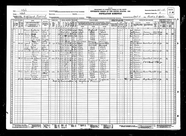 Highland 1930 US Census p6