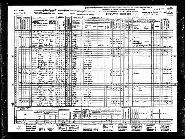 Highland 1940 U.S. Census page 5