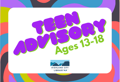 Teen Advisory logo against a colorful swirl background