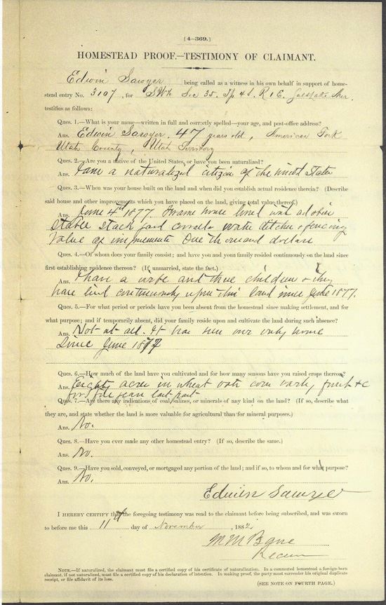 Edwin Sawyer document