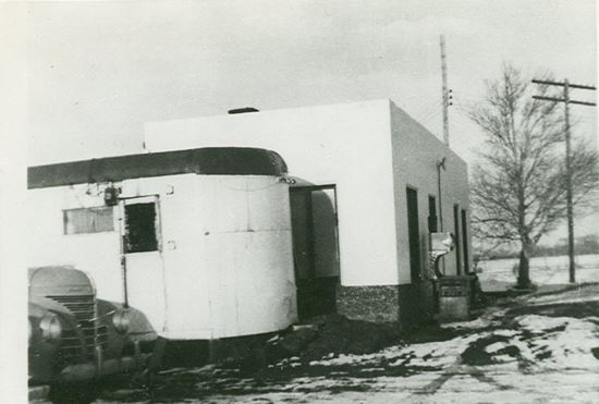 56 1950 John Greenland home and service station about 2