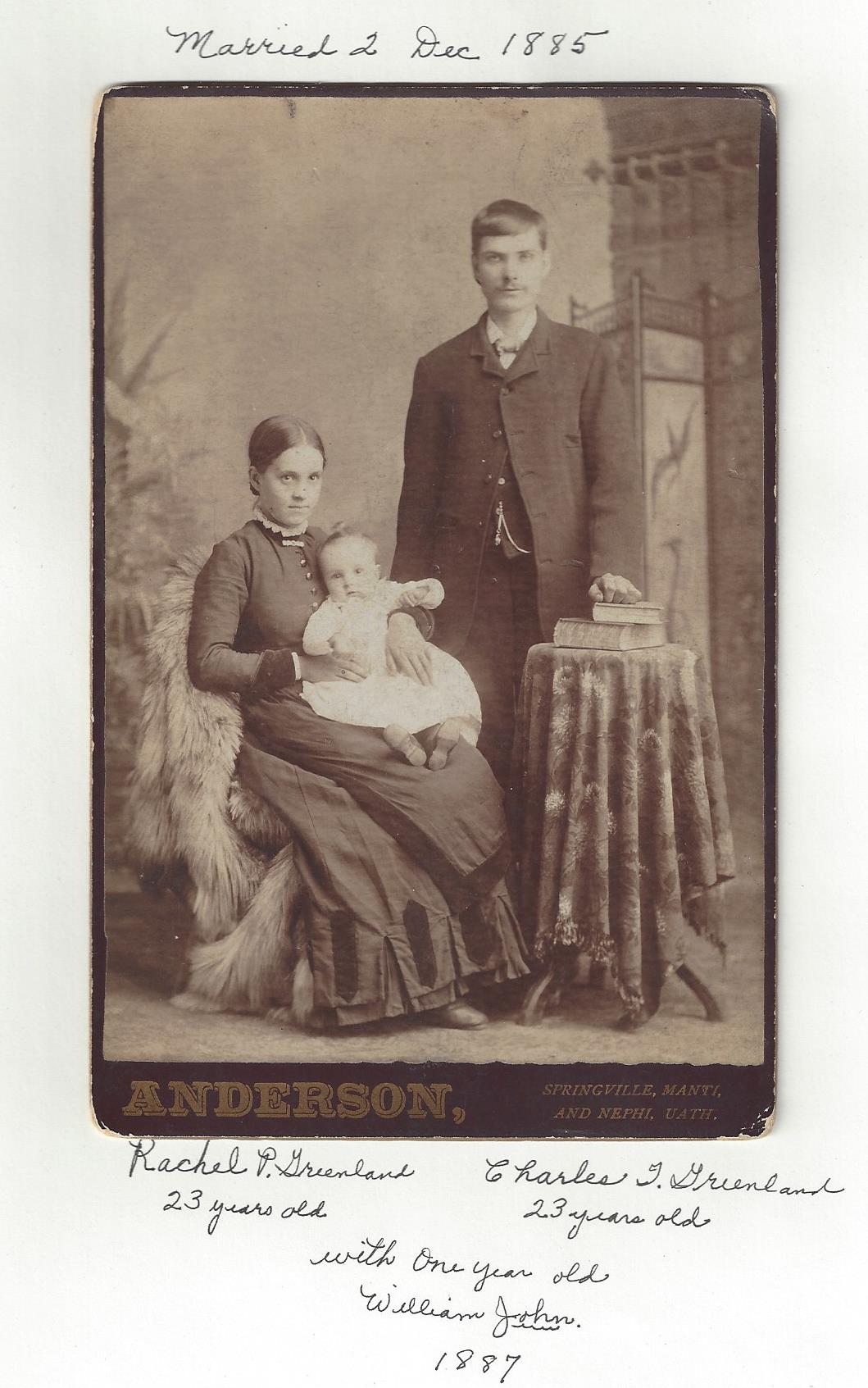 C.T., Rachel, John Greenland 1887