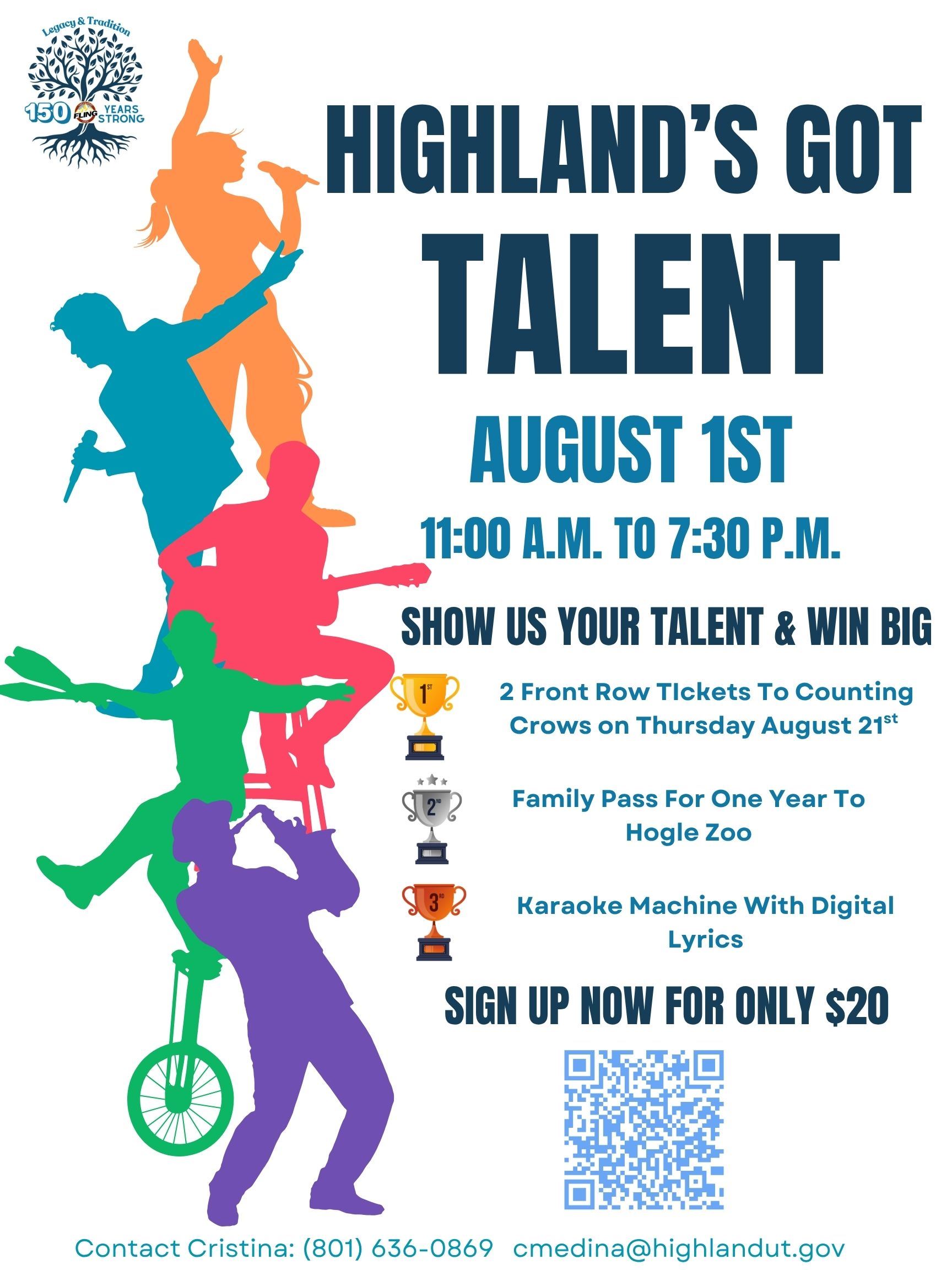 Black Colorful Illustrative Talent Show Poster